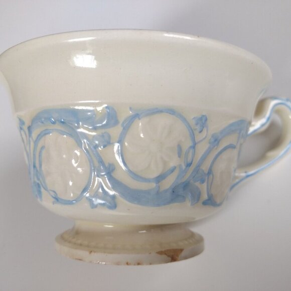 Vintage Wedgwood Patrician Tea Cup & Saucer Etruria Barlaston Shabby Distressed - Picture 8 of 10